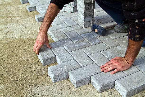 Permeable Paver Driveway in Groves, TX